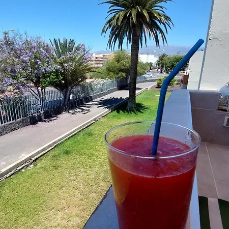 아파트 Tenerife South Sunny Terrace With View And Big Pool Aircon Dw 코스타델실렌시오