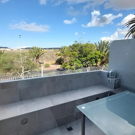 Tenerife South Sunny Terrace With View And Big Pool Aircon Dw