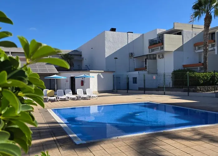 Tenerife South Sunny Terrace With View And Big Pool Aircon Dw Διαμέρισμα Costa Del Silencio