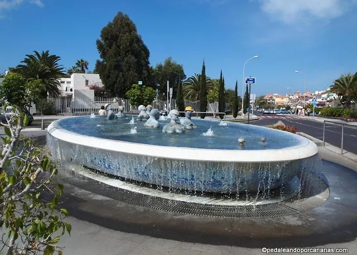 Tenerife South Sunny Terrace With View And Big Pool Aircon Dw Costa Del Silencio